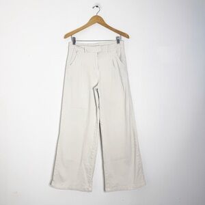 American Eagle Women’s Trouser Pants Size 6 Regular Light Khaki Bone Wide Leg